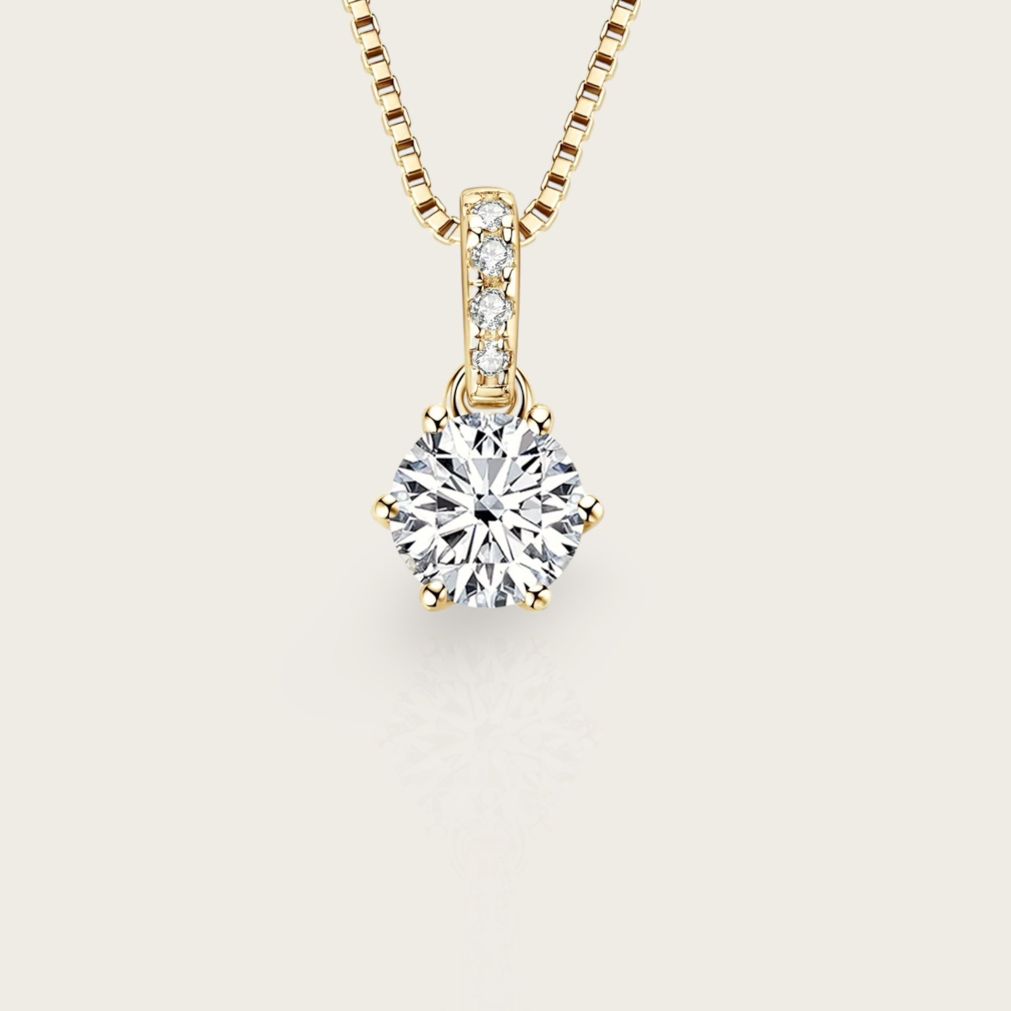 Elma Moissanite Pendant Necklace